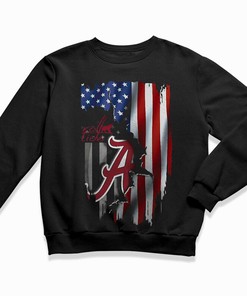 Show Your Patriotism With Alabama Crimson Tide Flag America Unique T-Shirt and Hoodie