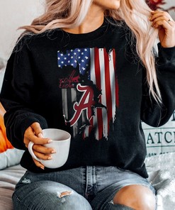 Show Your Patriotism With Alabama Crimson Tide Flag America Unique T-Shirt and Hoodie