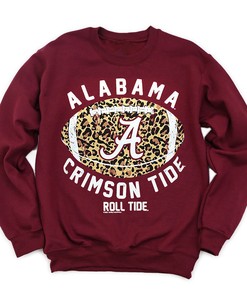 Show Your Spirit With Alabama Leopard Football Tee