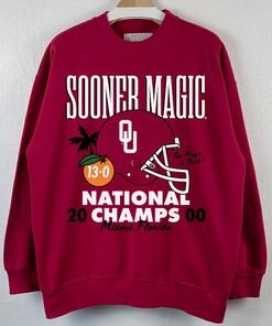 Sooner Magic Vintage 2000 National Champs T-Shirt - NCAA Tee for Fans