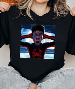 Spiderman Miles Morales Walks In Tshirt, Hoodie, Sweatshirt, Marvel Fan Gift
