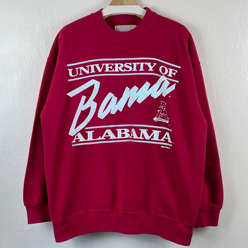 Stay Classic with Vintage 90s NCAA Alabama University ORIGINAL Crewneck Sweatshirt
