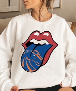 The Rolling Stones Logo x Boise State Broncos Mashup NCAA Tee, Perfect Fan Gift