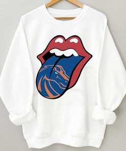 The Rolling Stones Logo x Boise State Broncos Mashup NCAA Tee, Perfect Fan Gift