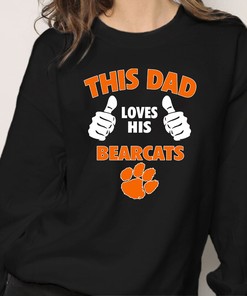 This Dad Loves His Clemson Tigers NCAA T-Shirt Hoodie Sweatshirt Full Size for Fans Gift