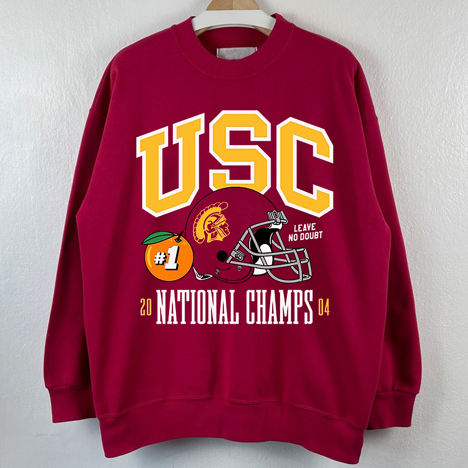 USC 2004 Retro National Champs Tee Shirt - Trojans Fan Gift