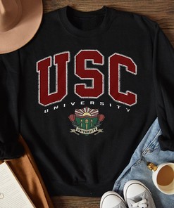 USC Sweatshirt, Vintage College Shirt - Gift for Graduation, Fall Sweater Fashion