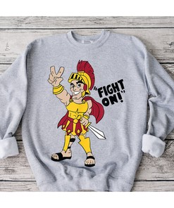 USC Tommy's Fighting V Fight On T-Shirt - Football NCAA Sportswear