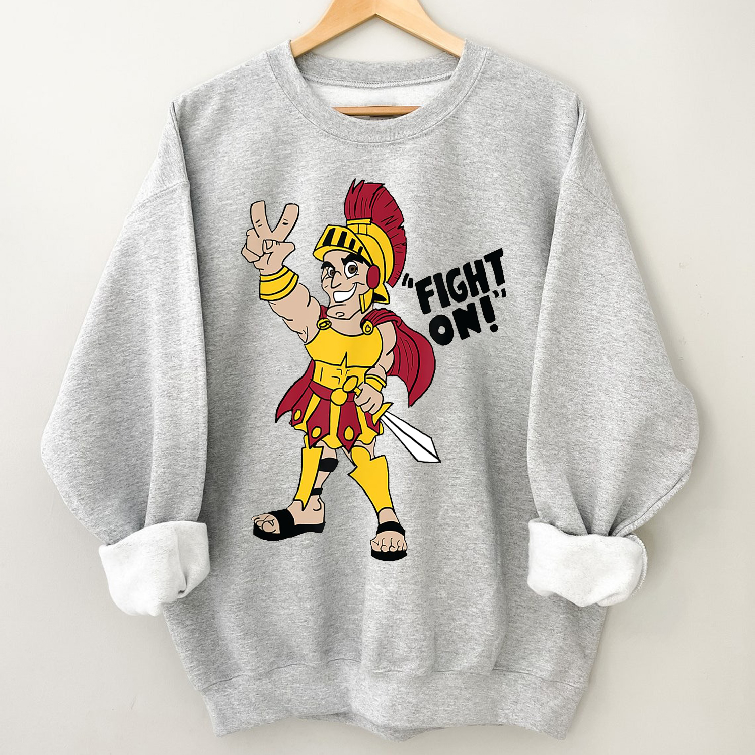 USC Tommy's Fighting V Fight On T-Shirt - Football NCAA Sportswear