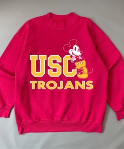 USC Trojans Men's Disney Grandiose Mickey T-Shirt - Fanatics Crewneck