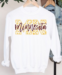 Unisex College Football Crewneck Sweatshirt with Minnesota Baseball Design