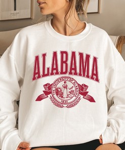 University Of Alabama Crest Long Sleeve Tee For Fans
