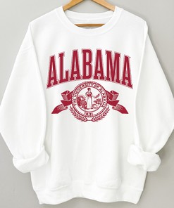 University Of Alabama Crest Long Sleeve Tee For Fans