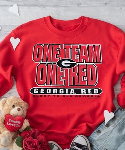 University of Georgia One Team One Red Dawgs Tee - NCAA Apparel for Fans