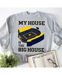 University of Michigan Wolverines Shirt - My House is The Big House Tee for Fans