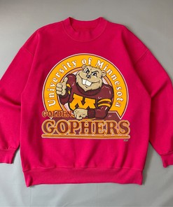 University of Minnesota Golden Gophers Crewneck Sweatshirt, Football Shirt with Fan Gift Options