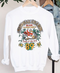 Vintage 1989 Miami Hurricanes National Champs Sweatshirt Hoodie For Men Women - NCAA
