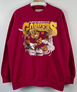 Vintage 1990s Minnesota Gophers T-Shirt, Hoodie, and Sweatshirt