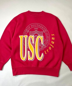 Vintage 1990s USC Trojans Tee Shirt - Classic NCAA College Sportswear