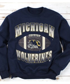 Vintage 90's Michigan Wolverines Crewneck Sweatshirt - Get Yours Today