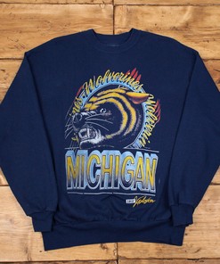 Vintage 90's Michigan Wolverines Sweatshirt - Perfect for Fans
