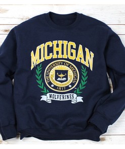 Vintage 90's Michigan Wolverines Sweatshirt Shirt - Perfect for Fans
