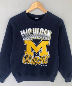 Vintage 90's Michigan Wolverines Sweatshirt for Fans