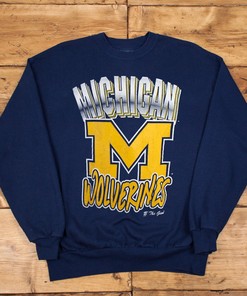 Vintage 90's Michigan Wolverines Sweatshirt for Fans