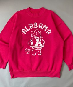 Vintage Alabama Big Al Crimson Tee For Fans