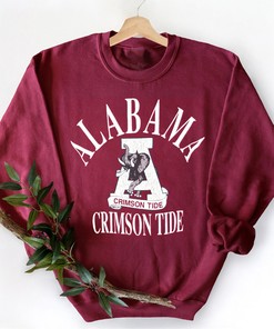 Vintage Alabama Crimson Tide Crew Neck Sweatshirt by Jerzees
