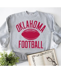 Vintage Ash Oklahoma Football T-Shirt - NCAA Tee for Fans