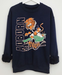Vintage Auburn Tigers NCAA Sweatshirt, T-shirt with Fan Gift and Vintage Style Options