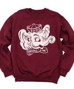 Vintage Big Al Tee For Alabama Crimson Tide Fans