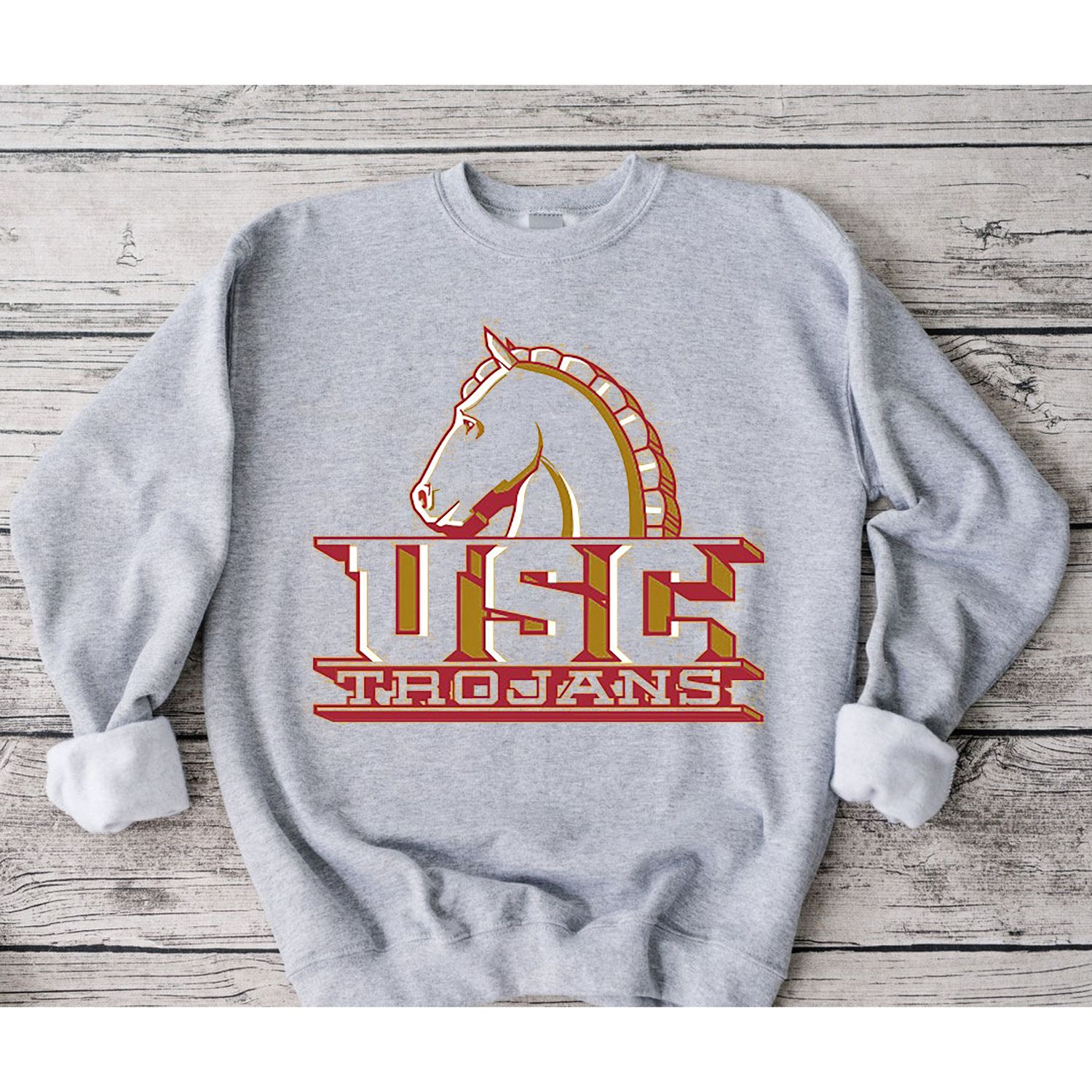 Vintage Block USC Trojans T-Shirt - Football NCAA Fanatics
