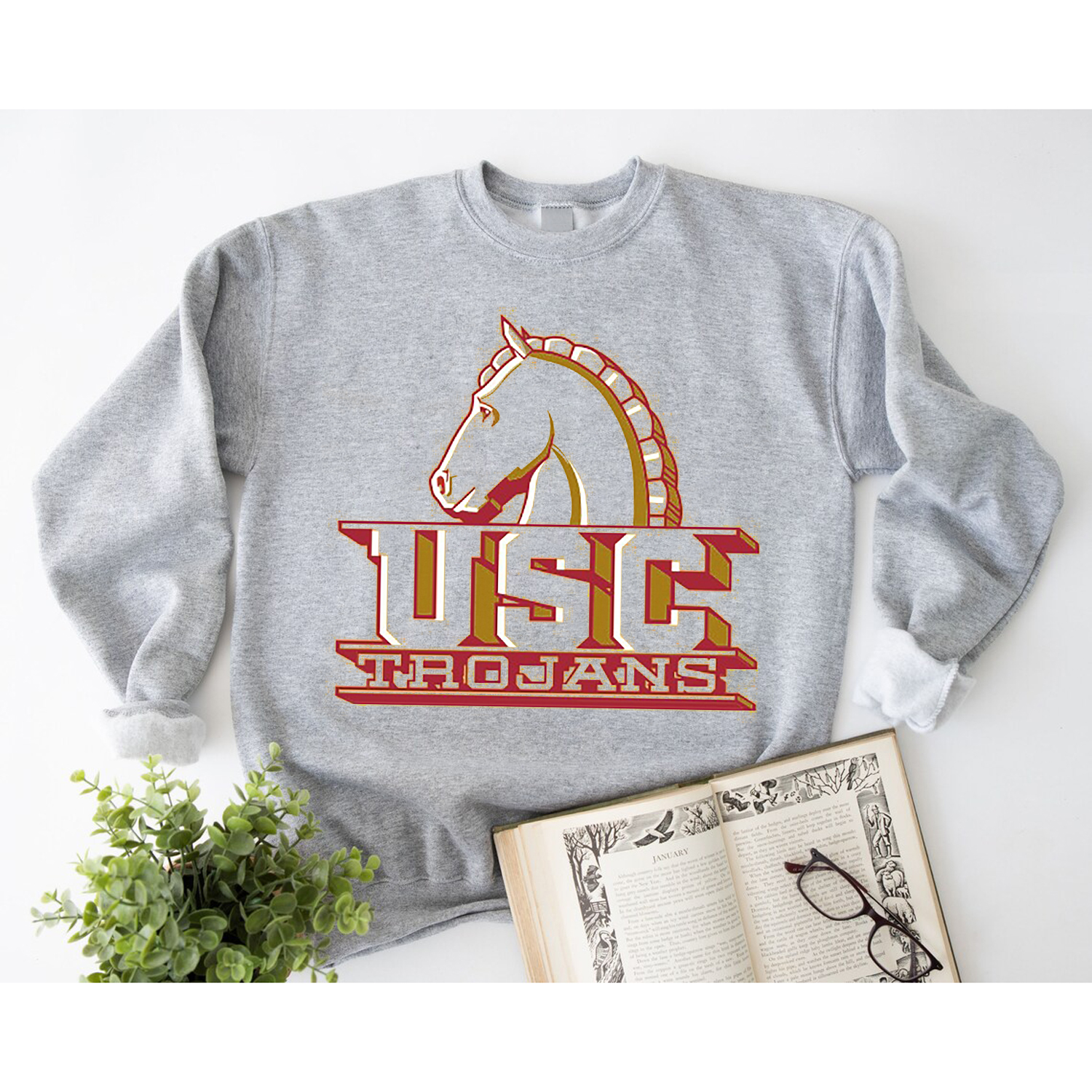 Vintage Block USC Trojans T-Shirt - Football NCAA Fanatics