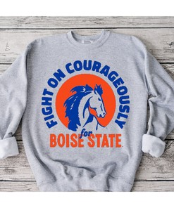 Vintage Boise State Fight Song Crewneck Tee, Perfect Fan Gift