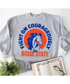 Vintage Boise State Fight Song Crewneck Tee, Perfect Fan Gift