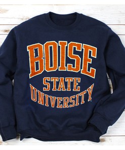 Vintage Boise State University Blue Tee, Perfect Fan Gift