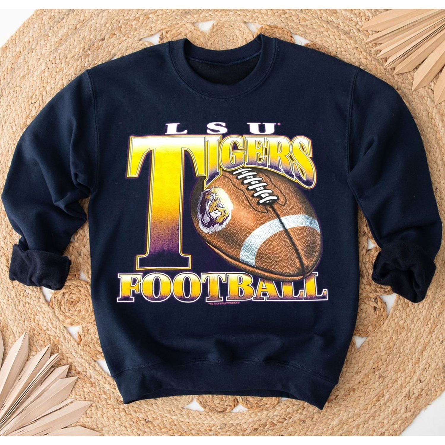 Vintage LSU Tigers Football T-Shirt - NCAA Tee for Fans