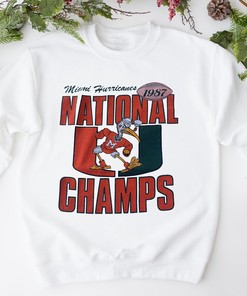 Vintage Miami Hurricanes Football Sweatshirt Hoodie, T-Shirt - NCAA National Champs