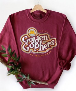 Vintage Minnesota Golden Gophers Crewneck Sweatshirt, T-Shirt with Three Fan Gift options