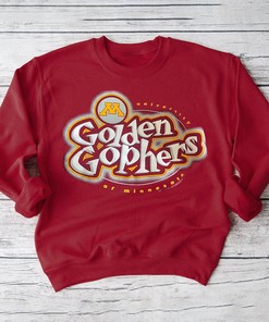 Vintage Minnesota Golden Gophers Crewneck Sweatshirt, T-Shirt with Three Fan Gift options