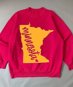 Vintage Minnesota State Sweatshirt Hoodie Tee - Gift for Fans