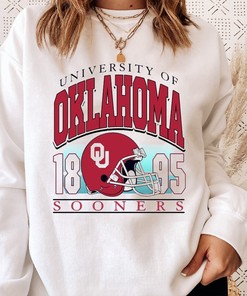 Vintage Oklahoma Crewneck Sweatshirt - Distressed Fan College Sweater