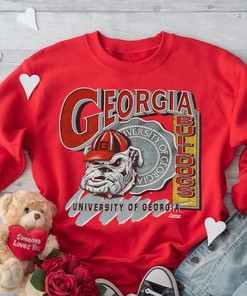 Vintage Single Stitch Georgia Bulldogs Tee - NCAA Apparel for Fans