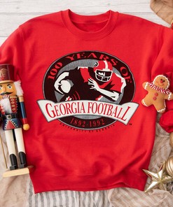 Vintage Style 1992 Georgia Bulldogs Football Tee - NCAA Apparel for Fans
