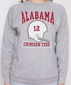 Vintage Style Alabama White Helmet Tee For Fans