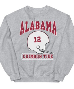 Vintage Style Alabama White Helmet Tee For Fans