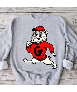 Vintage Style Georgia Bulldogs Tee Shirt - NCAA Apparel for Fans