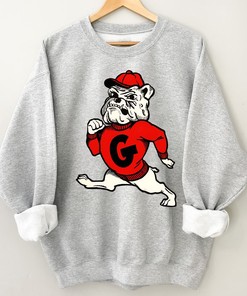 Vintage Style Georgia Bulldogs Tee Shirt - NCAA Apparel for Fans